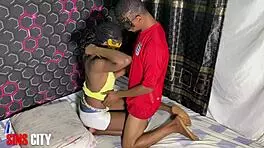 Petit Teen Craves Big Cock Cumshot! Amateur Couple's Intense Sex!