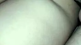 My cousin slips into my bed, I fuck her hard, cover her mouth, and she begs me to fill her tits with cum.