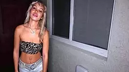 Latina Teen Jaye Summers Gets Facial After Public Nudity and Masturbation