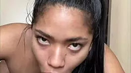 Amateur couple brutal oral with neighbor's cock