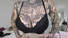 Melody Radford Tries Black and Purple Lingerie Haul