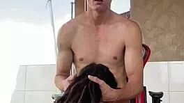 Tattooed Teen Babe Bent Over Outdoors