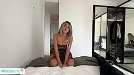 Innocent Step Sister Loses Virginity Between Big Tits