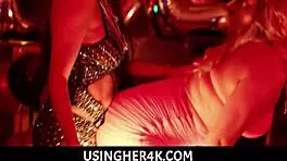 I-I can't believe stepmom Pristine Edge and stepdaughter Eliza Eves got free used on New Year's Eve!