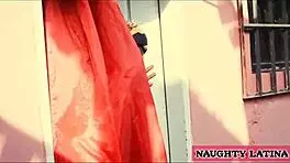 A mature African women performs a blowjob to a large black dick