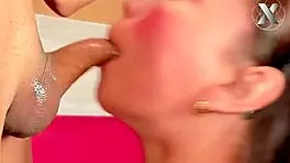 Three Guys Dominate Neighbor's Throat with Rough Fucking!