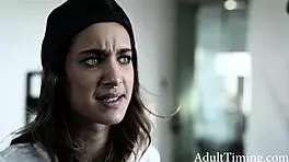 hey, i'm turning my lesbian stepsis straight with riding and blowjob