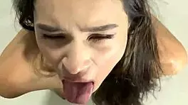 Slap me while sucking your big cock latina pov