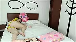 I lay next to my stepsister, and she pulled out my cock and sucked it