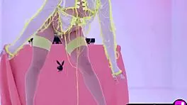 Amazing Latina teen Mia Valentine shows hot big ass during posing