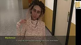 Shauna Sucks Big Cock at the Gym in 3D