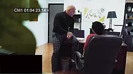 Intense office tape catches becky bandini's big tits and ass action