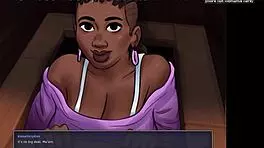 Hot blonde teen asks, Want to massage my big tits during gameplay? in Summertime Saga.