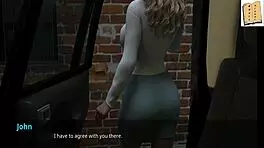 Holy shit, fucking huge tits blonde with monster cock in the car amateurs!