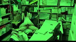 Cute big tits shoplifter strip searched and fucked by guard