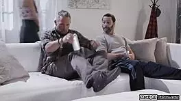 Petite Coed Gets Fucked By Two Old Pervs