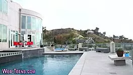 Bathing Teen Rims Petite Girl's Ass