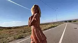 horny asian woman has sex in the mountains