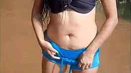 wanna see double penetration action by the river with me?