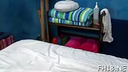 Lisa Ann gets oiled up for steamy massage fuck