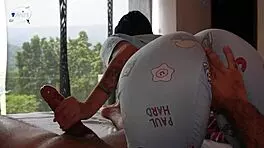 i share bed with stepfather's milf girlfriend for threesome fucking and facial 😏