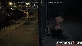 Teen teacher in glasses gets dominated by guys in cute bondage action