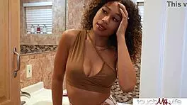 Hot ebony wife needs harder fucking than i can give