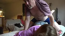 i let him slam my daisy duke shorts hard, bouncing my ass on his huge cock