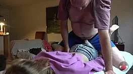 i let him slam my daisy duke shorts hard, bouncing my ass on his huge cock