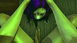 Raven Sucks Big Dick In 3D Uncensored Hentai