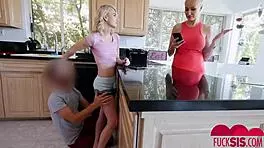 Stevie Grey Fucks Behind Mom's Back With Big Tits And Ass.