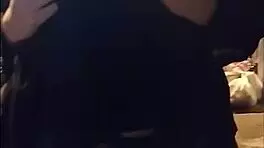 Latina bombshell masturbates outdoors on Instagram live with big tits exposed