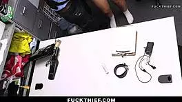 yo, security guard wants naughty favors from shoplifter now!