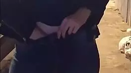 Latina bombshell masturbates outdoors on Instagram live with big tits exposed