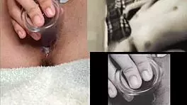 Feeling aroused while masturbating to passionate lesbian encounters.