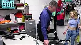 Suspect with Freckles Fucked Hard on Office Desk