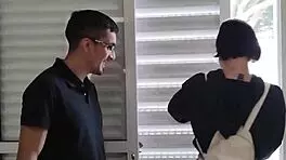 Kimiko visits a new room for rent and gets not forgiven