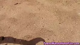 Amateur Teen 18+ Gets Intense Facial At Outdoor Party