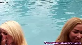 Amateur Teen 18+ Gets Intense Facial At Outdoor Party