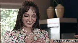 Lexi luna and stepdaughter aften opal explore roleplay with feet, toys, and muff diving for mutual orgasms