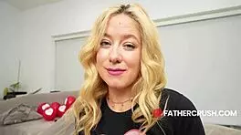 Stepdaughter feels every pump as thick dick fills her cunt on vday