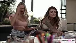 hey babe, wanna strip and lick my big tits shaved pussy?