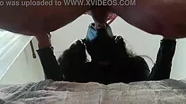 laura deepthroats big cock on heels