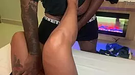 she whispers, feel my big tits as i take this cumshot in lingerie