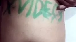 Indian wife plays with her body