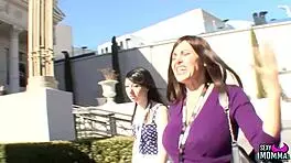 milf subtly licks young stepdaughter's pussy