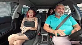 carona com a carioca rainha bibs fazendo loucuras nas ruas de s�o paulo with dirty talk and small tits