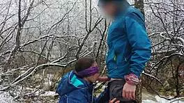 Public Blowjob and Cum Swallow by Mountain River Edge