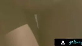 i can’t stop moaning as coco lovelock fingers my petite 18+ pussy hard during laundry wait