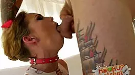 it's a match! hottie angie hooks up for deepthroat and rimjob 😏